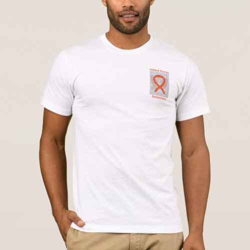 Animal Rescue Awareness Ribbon Angel Custom Tee