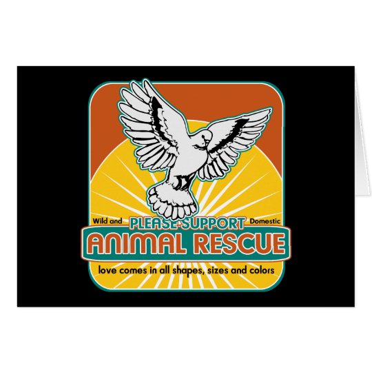 Animal Rescue Bird Card
