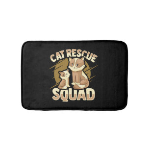 Animal Rescue Cat Rescue Design for a Cat Rescuer Bath Mat