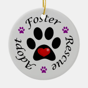 Animal Rescue Ceramic Ornament