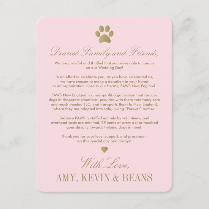 Animal Rescue Donation Card Paw Print Design Zazzle Animal Rescue Donation Card Paw Print