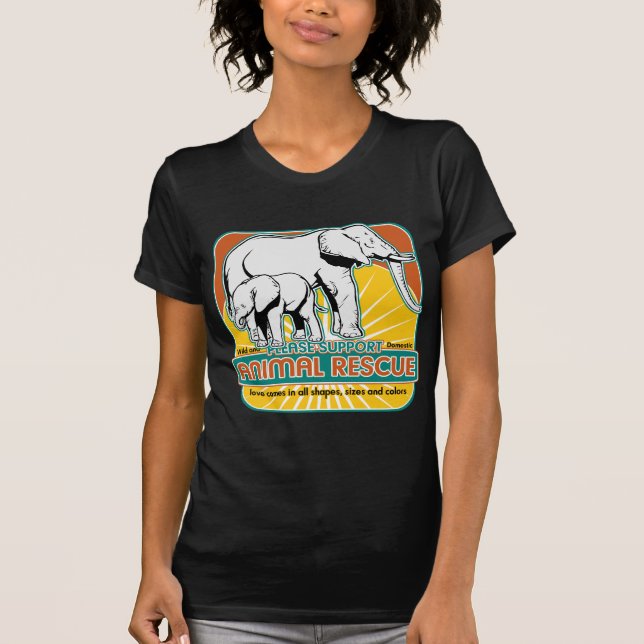 Animal Rescue Elephants T-Shirt (Front)