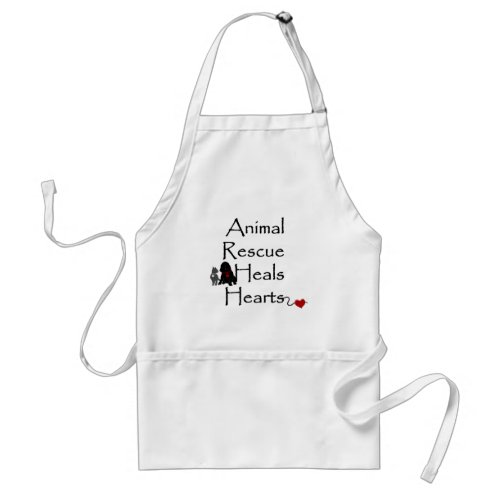 Animal Rescue Heals Hearts Adult Apron