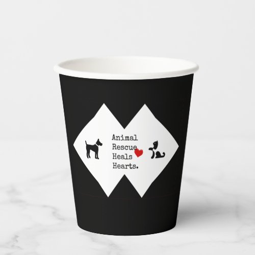Animal Rescue Heals Hearts Collection Personalized Paper Cups