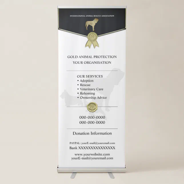 Animal Rescue Retractable Banner | Zazzle
