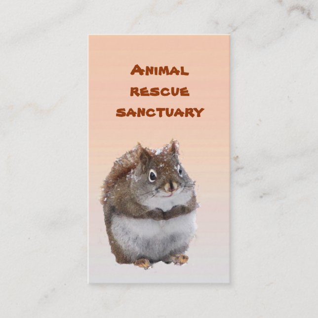 Animal Rescue Sanctuary Business Card (Front)