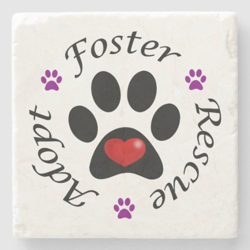 Animal Rescue Stone Coaster