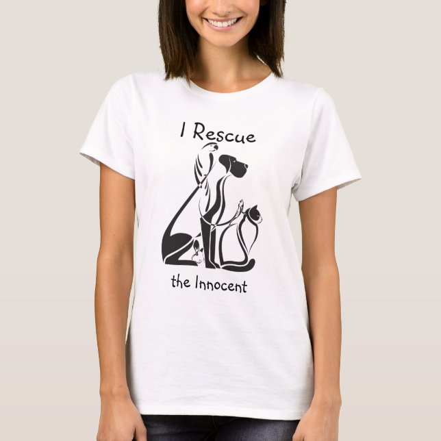Animal Rescue Stylized Animals T-Shirt (Front)