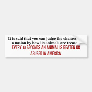 ANIMAL RIGHTS BUMPER STICKER