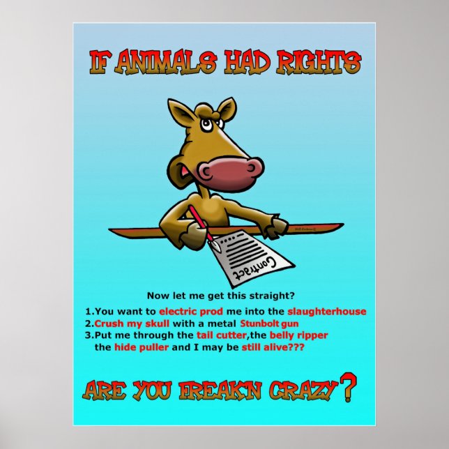 ANIMAL RIGHTS POSTER (Front)