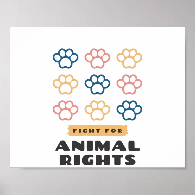 Animal rights poster | Zazzle
