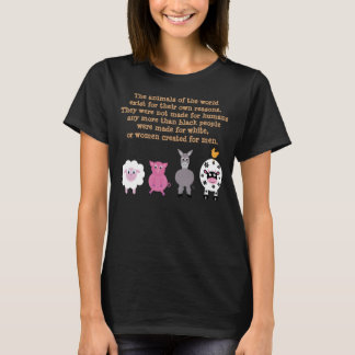 Animal Rights Quote Cartoon Animals Customizable T-Shirt