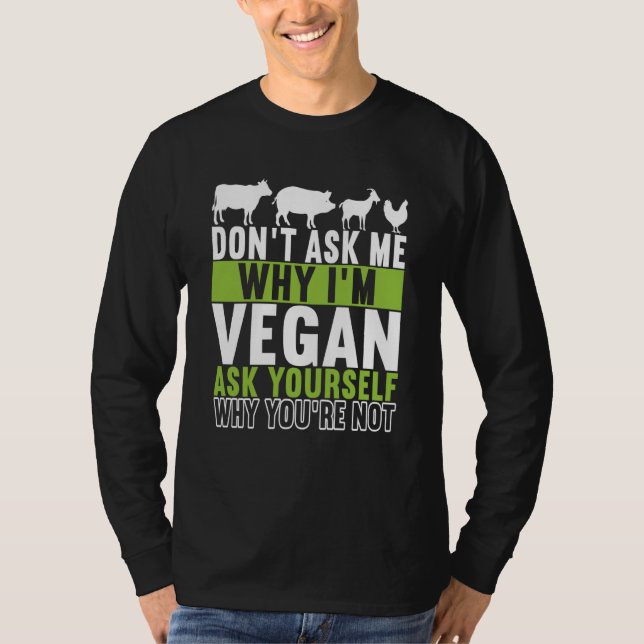 Animal Rights Vegan Vegetarian  6 T-Shirt (Front)
