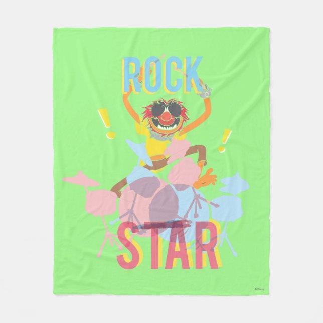 Animal - Rock Star Fleece Blanket (Front)