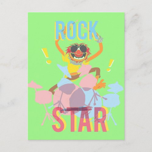 Animal _ Rock Star Postcard