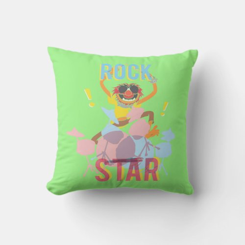 Animal _ Rock Star Throw Pillow