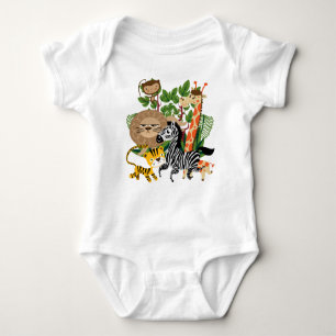 Animal Safari Baby Bodysuit