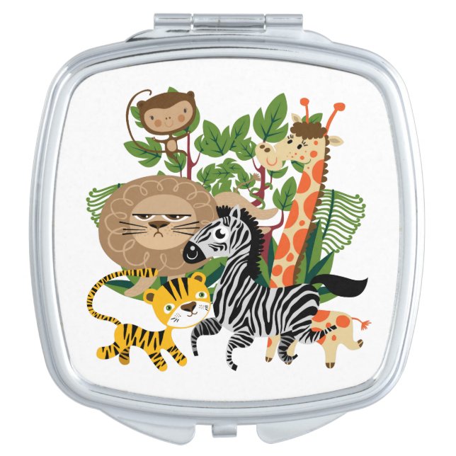 Animal Safari Compact Mirror (Front)
