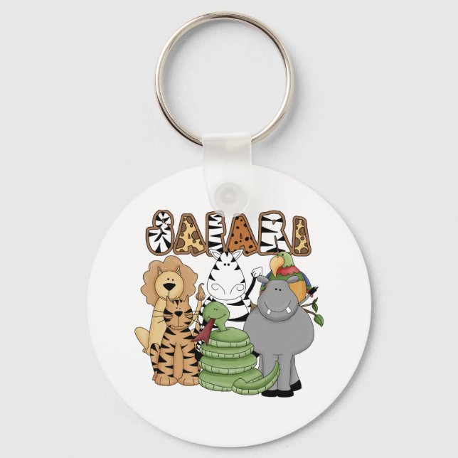 Animal Safari Keychain (Front)