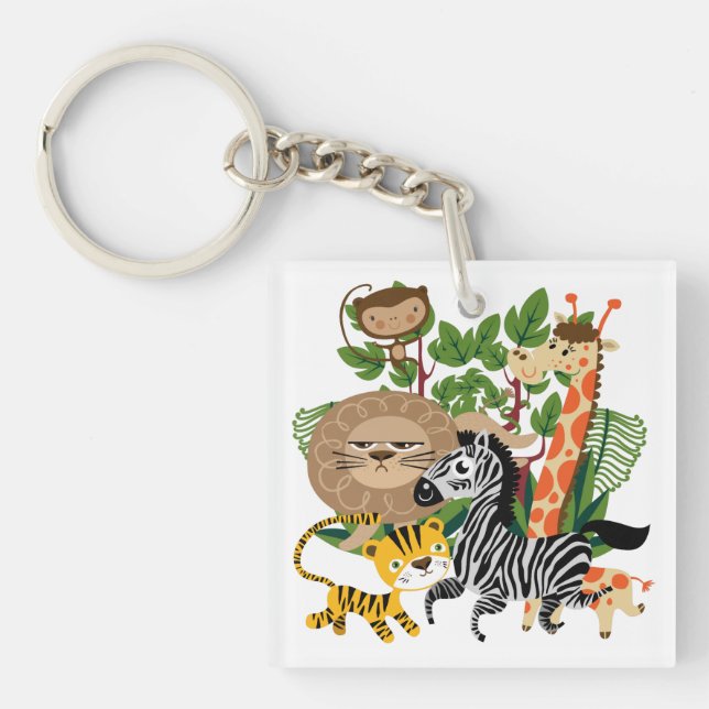 Animal Safari Keychain (Front)