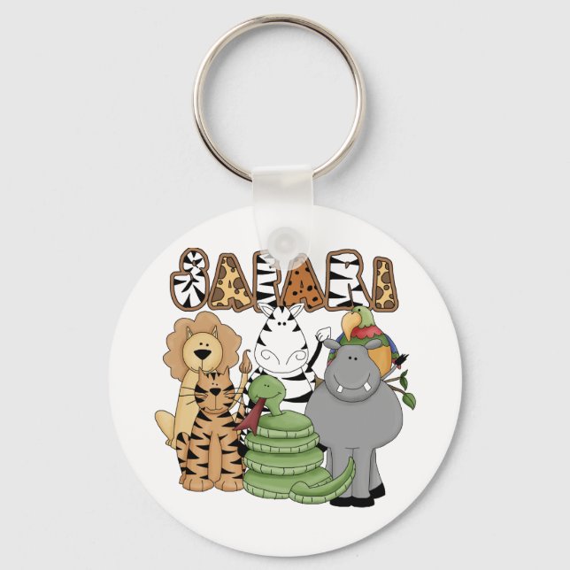 Animal Safari Keychain (Front)