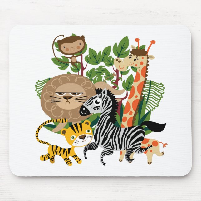 Animal Safari Mouse Pad (Front)