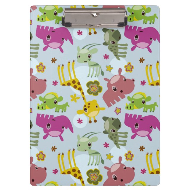 animal safari pattern clipboard (Front)