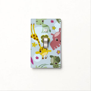 animal safari pattern light switch cover