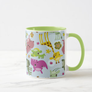 animal safari pattern mug