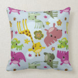 animal safari pattern throw pillow