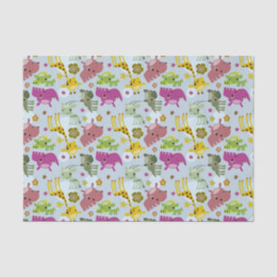 animal safari pattern tissue paper