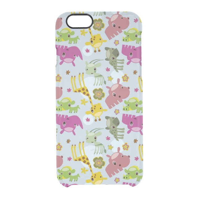 animal safari pattern uncommon iPhone case (Back)