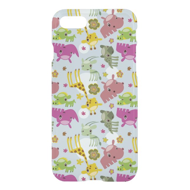 animal safari pattern uncommon iPhone case (Back)