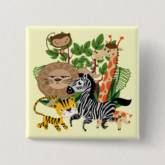 Animal Safari Pinback Button