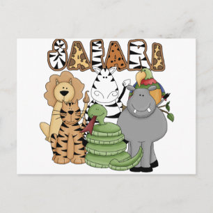 Animal Safari Postcard