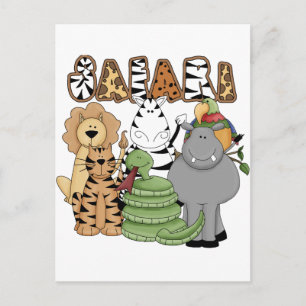 Animal Safari Postcard