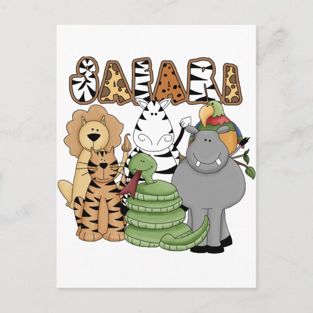 Animal Safari Postcard (Front)