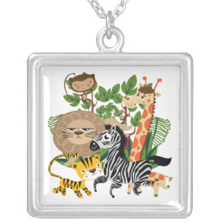 Animal Safari Silver Plated Necklace