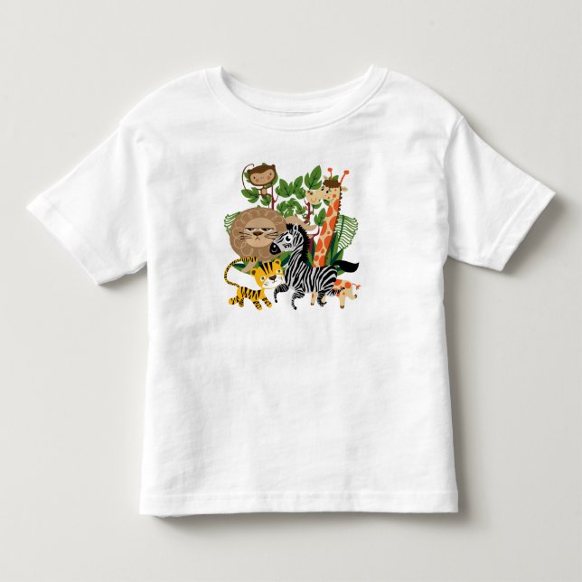 Animal Safari Toddler T-shirt (Front)