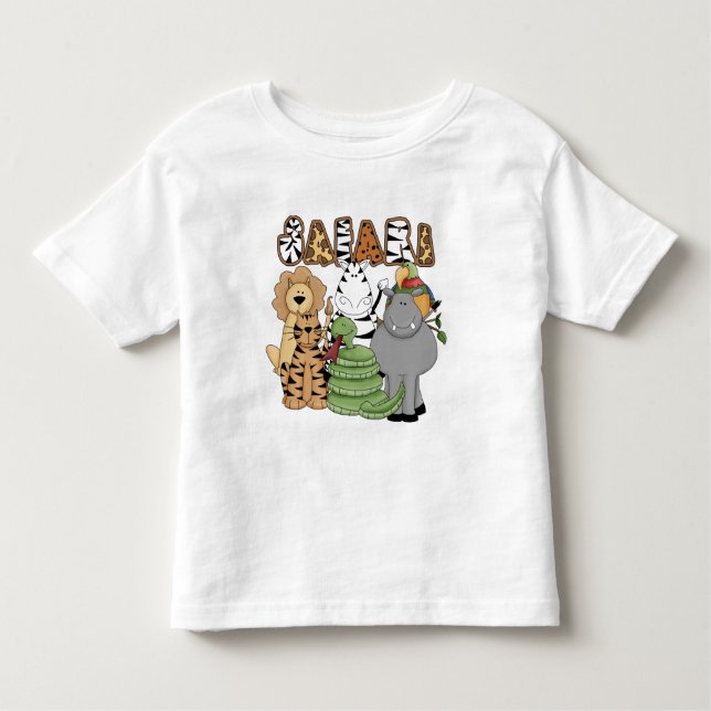 Animal Safari Toddler T-shirt (Front)
