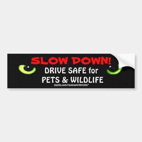 ANIMAL SAFETY Bumper Sticker Collection