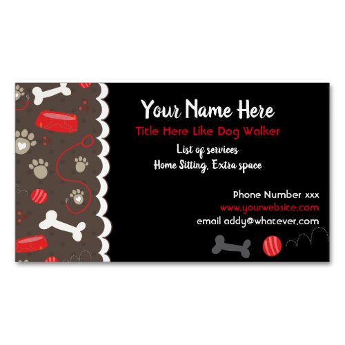 Animal Services Dog Tpys Business Card