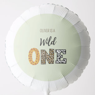 Animal Shape calligraphy wild one  Balloon