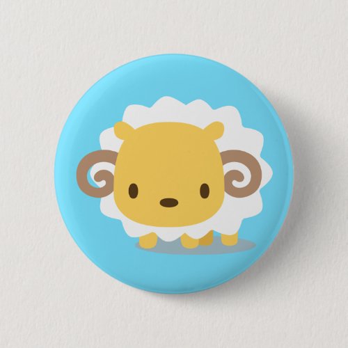 ANIMAL SHEEP CAN BADGE BUTTON