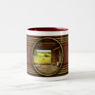 Animal - Sheep - Counting sheep Two-Tone Coffee Mug