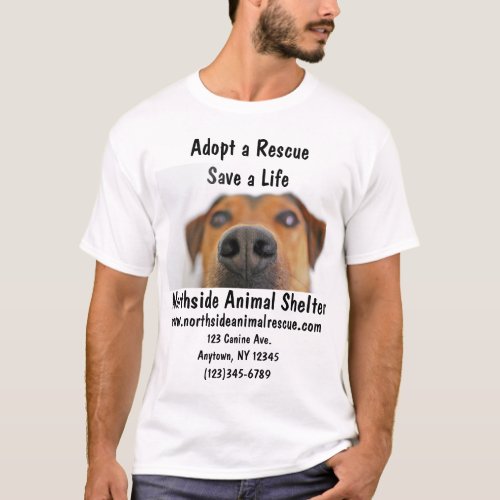 Animal Shelter Adopt A Pet Rescue Center Shirt