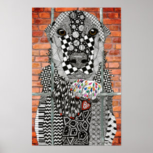 Animal Shelter Dog Adoption Canvas Poster