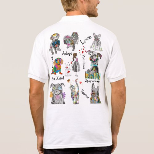 Animal Shelter Dog and Cat Adoption Polo Shirt