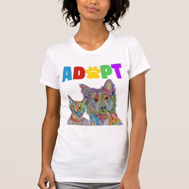 Animal Shelter Pet Adoption T-Shirt (Front)