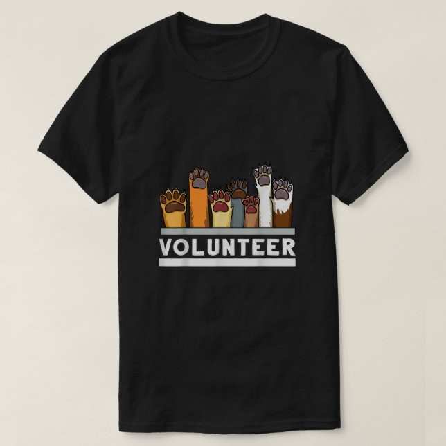 Animal Shelter Volunteer T-Shirt (Design Front)